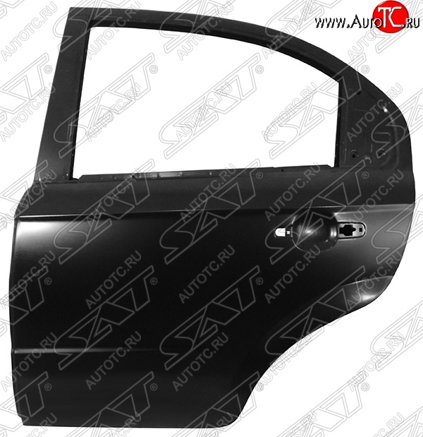 5 999 р. Левая задняя дверь SAT Chevrolet Aveo T250 седан рестайлинг (2006-2011) (Неокрашенная)  с доставкой в г. Пермь