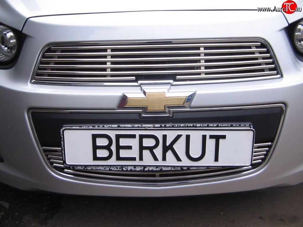 3 999 р. Декоративная вставка воздухозаборника Berkut Chevrolet Aveo T300 седан (2011-2015)  с доставкой в г. Пермь