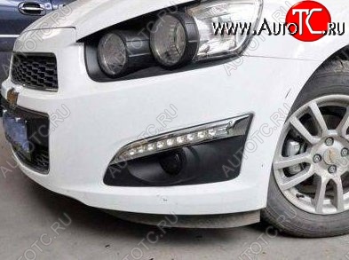 10 999 р. Дневные ходовые огни СТ Chevrolet Aveo T300 седан (2011-2015)  с доставкой в г. Пермь