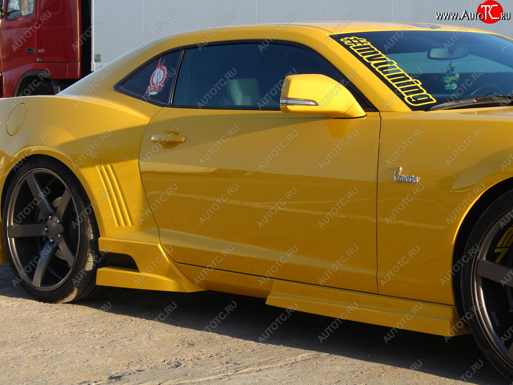 27 499 р. Пороги накладки MV Tuning.  Chevrolet Camaro (2008-2014) дорестайлинг (Неокрашенные)  с доставкой в г. Пермь