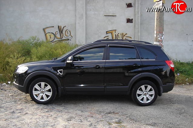3 199 р. Дефлекторы окон (ветровики) Novline 4 шт. Chevrolet Captiva  дорестайлинг (2006-2011)  с доставкой в г. Пермь