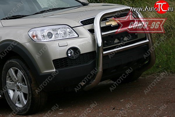 17 279 р. Защита переднего бампера Souz-96 (d76) Chevrolet Captiva  дорестайлинг (2006-2011)  с доставкой в г. Пермь