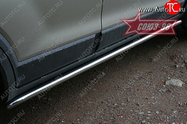 10 484 р. Защита порогов Souz-96 (d42)  Chevrolet Captiva (2006-2011)  дорестайлинг  с доставкой в г. Пермь