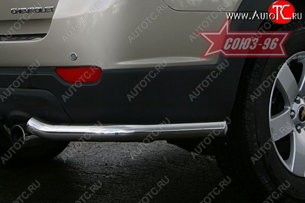 8 864 р. Защита заднего бампера Souz-96 (d60) Chevrolet Captiva  дорестайлинг (2006-2011)  с доставкой в г. Пермь