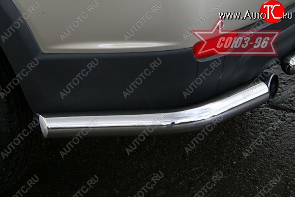 11 249 р. Защита заднего бампера Souz-96 (d76)  Chevrolet Captiva (2006-2011)  дорестайлинг  с доставкой в г. Пермь
