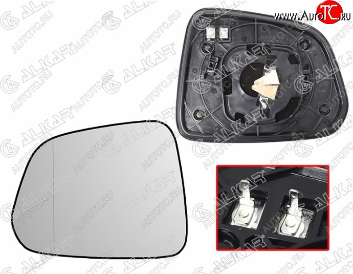 1 339 р. Левое полотно зеркала ALCAR (асферическое с обогревом) Chevrolet Captiva 2-ой рестайлинг (2013-2016)  с доставкой в г. Пермь