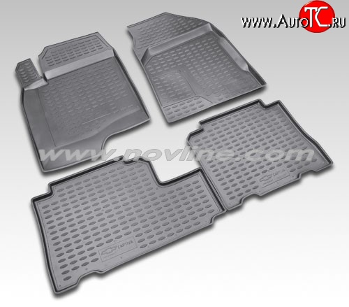971 р. Коврики в салон Element 4 шт. (полиуретан) Chevrolet Captiva  дорестайлинг (2006-2011)  с доставкой в г. Пермь