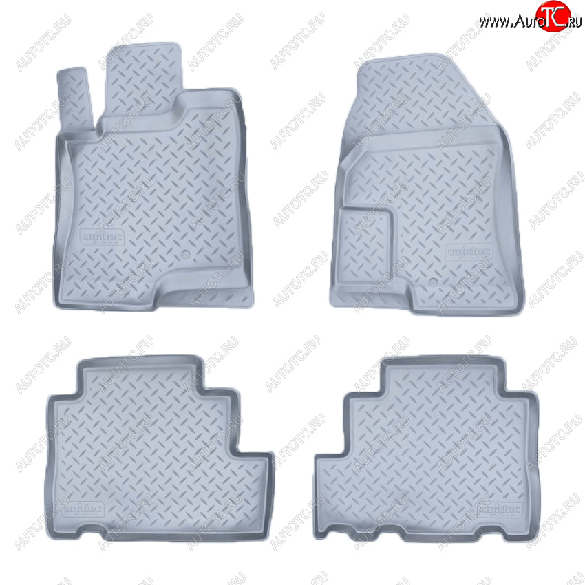 3 299 р. Коврики салона Norplast Unidec  Chevrolet Captiva (2006-2011), Opel Antara (2006-2010) (Цвет: серый)  с доставкой в г. Пермь