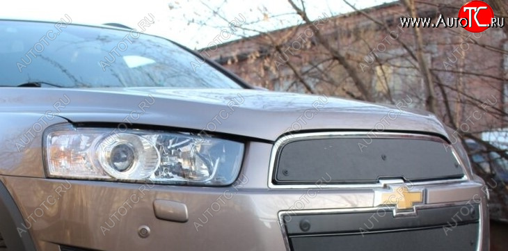 599 р. Зимняя заглушка решетки радиатора Стрелка 11 Премиум  Chevrolet Captiva (2013-2016) 2-ой рестайлинг  с доставкой в г. Пермь