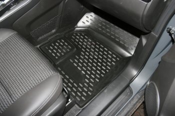 2 969 р. Коврики салона Element (полиуретан, 5 штук) Chevrolet Captiva 1-ый рестайлинг (2011-2013)  с доставкой в г. Пермь. Увеличить фотографию 2