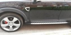 17 299 р. Пороги CT Chevrolet Captiva 2-ой рестайлинг (2013-2016)  с доставкой в г. Пермь. Увеличить фотографию 4