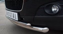 18 399 р. Защита переднего бампера (2 трубыØ63 и 42 мм, нержавейка) SLITKOFF  Chevrolet Captiva (2006-2011)  дорестайлинг  с доставкой в г. Пермь. Увеличить фотографию 3