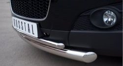 18 699 р. Защита переднего бампера (2 трубыØ76 и 42 мм, нержавейка) SLITKOFF Chevrolet Captiva 1-ый рестайлинг (2011-2013)  с доставкой в г. Пермь. Увеличить фотографию 3