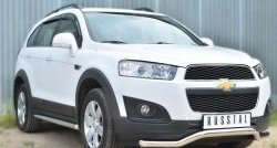 15 449 р. Защита переднего бампера (Ø63 мм волна, нержавейка) SLITKOFF Chevrolet Captiva 2-ой рестайлинг (2013-2016)  с доставкой в г. Пермь. Увеличить фотографию 4