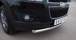 15 349 р. Одинарная защита переднего бампера диаметром 63 мм SLITKOFF Chevrolet Captiva 1-ый рестайлинг (2011-2013)  с доставкой в г. Пермь. Увеличить фотографию 2