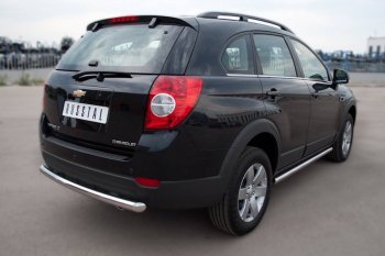 13 299 р. Защита порогов из круглой трубы d63 мм Russtal v3 Chevrolet Captiva 1-ый рестайлинг (2011-2013)  с доставкой в г. Пермь. Увеличить фотографию 2