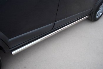 13 299 р. Защита порогов из круглой трубы d63 мм Russtal v3 Chevrolet Captiva 1-ый рестайлинг (2011-2013)  с доставкой в г. Пермь. Увеличить фотографию 3