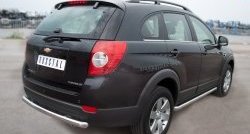 5 999 р. Защита порогов из круглой трубы диаметром 63 мм Russtal Chevrolet Captiva 1-ый рестайлинг (2011-2013) (Защита порогов с со скосами на торцах (вариант 1))  с доставкой в г. Пермь. Увеличить фотографию 4
