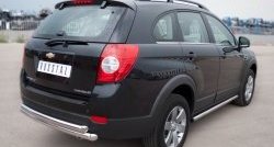 5 999 р. Защита порогов из круглой трубы диаметром 63 мм Russtal Chevrolet Captiva 1-ый рестайлинг (2011-2013) (Защита порогов с со скосами на торцах (вариант 1))  с доставкой в г. Пермь. Увеличить фотографию 8