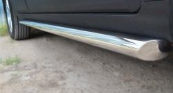 69 999 р. Защита порогов из круглой трубы диаметром 63 мм (рестайлинг) Russtal Chevrolet Captiva 2-ой рестайлинг (2013-2016) (Защита порогов с со скосами на торцах (вариант 1))  с доставкой в г. Пермь. Увеличить фотографию 3