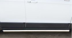69 999 р. Защита порогов из круглой трубы диаметром 63 мм (рестайлинг) Russtal Chevrolet Captiva 2-ой рестайлинг (2013-2016) (Защита порогов с со скосами на торцах (вариант 1))  с доставкой в г. Пермь. Увеличить фотографию 5