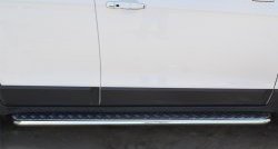 24 649 р. Широкая защита порогов (рестайлинг) SLITKOFF Chevrolet Captiva 2-ой рестайлинг (2013-2016)  с доставкой в г. Пермь. Увеличить фотографию 2