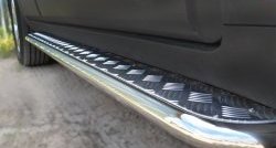 24 649 р. Широкая защита порогов (рестайлинг) SLITKOFF Chevrolet Captiva 2-ой рестайлинг (2013-2016)  с доставкой в г. Пермь. Увеличить фотографию 4