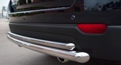 17 649 р. Защита заднего бампера (Ø63 и 42 мм, нержавейка) SLITKOFF  Chevrolet Captiva (2011-2013) 1-ый рестайлинг  с доставкой в г. Пермь. Увеличить фотографию 3