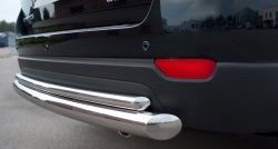 17 949 р. Защита заднего бампера (Ø76 и 42 мм, нержавейка) SLITKOFF  Chevrolet Captiva (2011-2013) 1-ый рестайлинг  с доставкой в г. Пермь. Увеличить фотографию 3