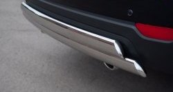 16 849 р. Защита заднего бампера (2 трубы Ø76х42 мм, нержавейка) Russtal Chevrolet Captiva 1-ый рестайлинг (2011-2013)  с доставкой в г. Пермь. Увеличить фотографию 3