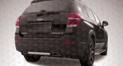 Защита заднего бампера из короткой трубы диаметром 57 мм Slitkoff Chevrolet Captiva (2013-2016) 2-ой рестайлинг