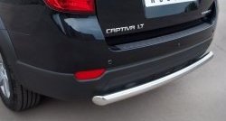 15 349 р. Одинарная защита заднего бампера из трубы диаметром 63 мм SLITKOFF Chevrolet Captiva 1-ый рестайлинг (2011-2013)  с доставкой в г. Пермь. Увеличить фотографию 2