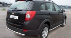 15 349 р. Одинарная защита заднего бампера из трубы диаметром 63 мм SLITKOFF Chevrolet Captiva 1-ый рестайлинг (2011-2013)  с доставкой в г. Пермь. Увеличить фотографию 4