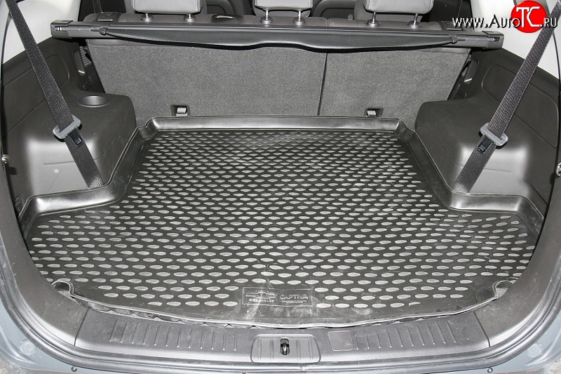 5 189 р. Коврик в багажник (длинная база) Element (полиуретан) Chevrolet Captiva 1-ый рестайлинг (2011-2013)  с доставкой в г. Пермь