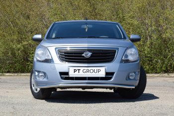 12 149 р. Защита переднего бампера Petroil Tuning (Ø38)  Chevrolet Cobalt (2019-2023) седан 2-ой рестайлинг (Нержавейка)  с доставкой в г. Пермь. Увеличить фотографию 4