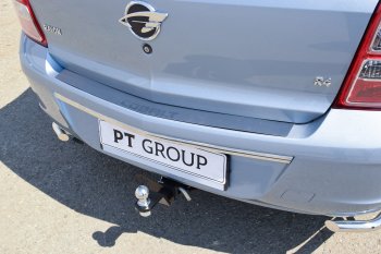 2 399 р. Защитная накладка заднего бампера Petroil Tuning  Chevrolet Cobalt (2019-2023) седан 2-ой рестайлинг  с доставкой в г. Пермь. Увеличить фотографию 3