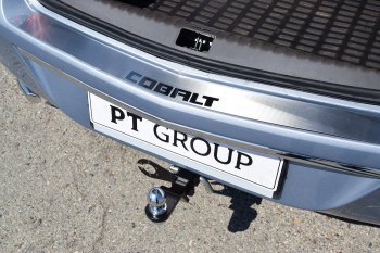 2 399 р. Защитная накладка заднего бампера Petroil Tuning  Chevrolet Cobalt (2019-2023) седан 2-ой рестайлинг  с доставкой в г. Пермь. Увеличить фотографию 2