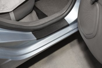 2 099 р. Пороги накладки дверей Petroil Tuning  Chevrolet Cobalt (2019-2023) седан 2-ой рестайлинг (Текстурная поверхность)  с доставкой в г. Пермь. Увеличить фотографию 3