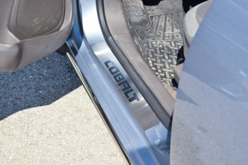 2 399 р. Пороги накладки дверей Petroil Tuning  Chevrolet Cobalt (2019-2023) седан 2-ой рестайлинг  с доставкой в г. Пермь. Увеличить фотографию 3
