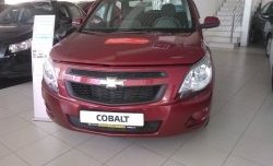 2 089 р. Нижняя сетка на бампер Russtal (черная) Chevrolet Cobalt седан дорестайлинг (2011-2016)  с доставкой в г. Пермь. Увеличить фотографию 4