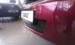2 089 р. Нижняя сетка на бампер Russtal (черная) Chevrolet Cobalt седан дорестайлинг (2011-2016)  с доставкой в г. Пермь. Увеличить фотографию 9