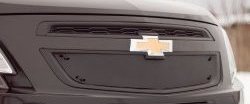 Зимняя заглушка решетки радиатора и переднего бампера РА Chevrolet Cobalt (2011-2016) седан дорестайлинг