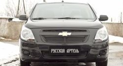 1 959 р. Защитная сетка воздухозаборника переднего бампера RA Chevrolet Cobalt седан дорестайлинг (2011-2016)  с доставкой в г. Пермь. Увеличить фотографию 2