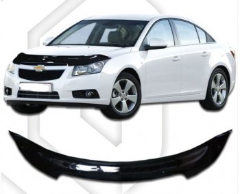 Дефлектор капота CA-Plastic Chevrolet Cruze  J305 (2009-2012) хэтчбек дорестайлинг