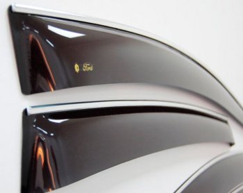 2 079 р. Дефлектора окон CA-Plastiс Chevrolet Cruze J305 хэтчбек дорестайлинг (2009-2012) (Classic полупрозрачный, Без хром.молдинга)  с доставкой в г. Пермь. Увеличить фотографию 3