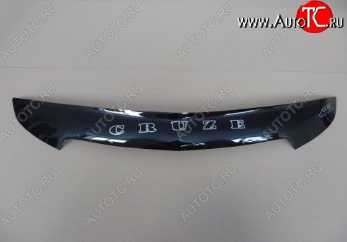 999 р. Дефлектор капота Russtal (короткий) Chevrolet Cruze J300 седан дорестайлинг (2009-2012)  с доставкой в г. Пермь