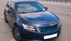 3 529 р. Радиаторная решётка (дорестайлинг) Sport v2 Chevrolet Cruze J305 хэтчбек дорестайлинг (2009-2012) (Неокрашенная)  с доставкой в г. Пермь. Увеличить фотографию 5