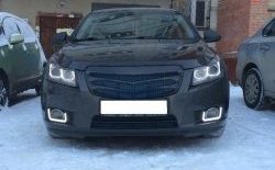 3 529 р. Радиаторная решётка (дорестайлинг) Sport v2 Chevrolet Cruze J305 хэтчбек дорестайлинг (2009-2012) (Неокрашенная)  с доставкой в г. Пермь. Увеличить фотографию 3