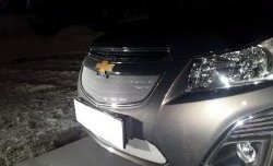 1 599 р. Сетка в решетку радиатора Russtal Chevrolet Cruze J300 седан рестайлинг (2012-2015) (хром)  с доставкой в г. Пермь. Увеличить фотографию 4