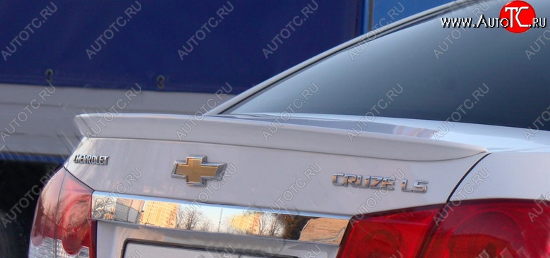 3 589 р. Лип спойлер Tuning-Sport Chevrolet Cruze J300 седан дорестайлинг (2009-2012) (Неокрашенный)  с доставкой в г. Пермь